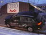 Audi Q7 in Schr�glage - Seite hinten