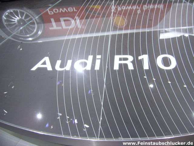 Audi R10 TDI - Schriftzug