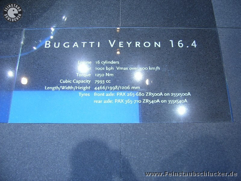 Bugatti Veyron 16,4 - Daten