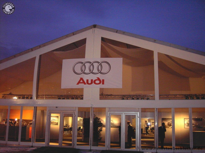 Halle fr die Audi Q7 Roadshow