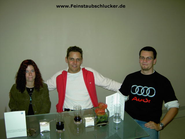 Jenna, Alex und Marko im VW VIP